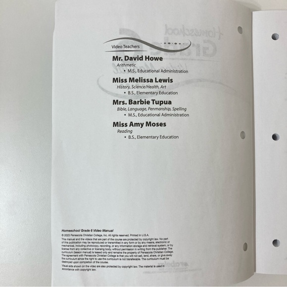 Abeka Homeschool Grade 6 Video Manual - Picture 2 of 12